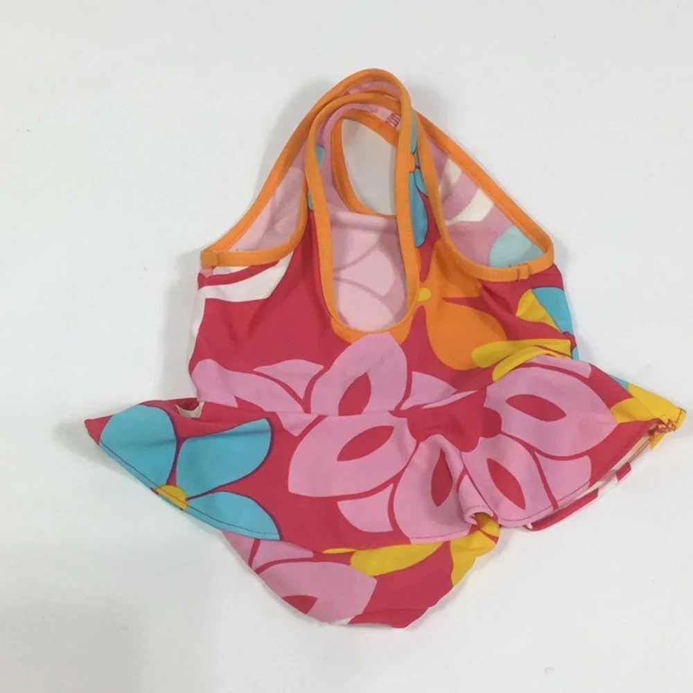 Baby Gap Swimsuit Size 0-3M floral red 1 piece good‎ condition